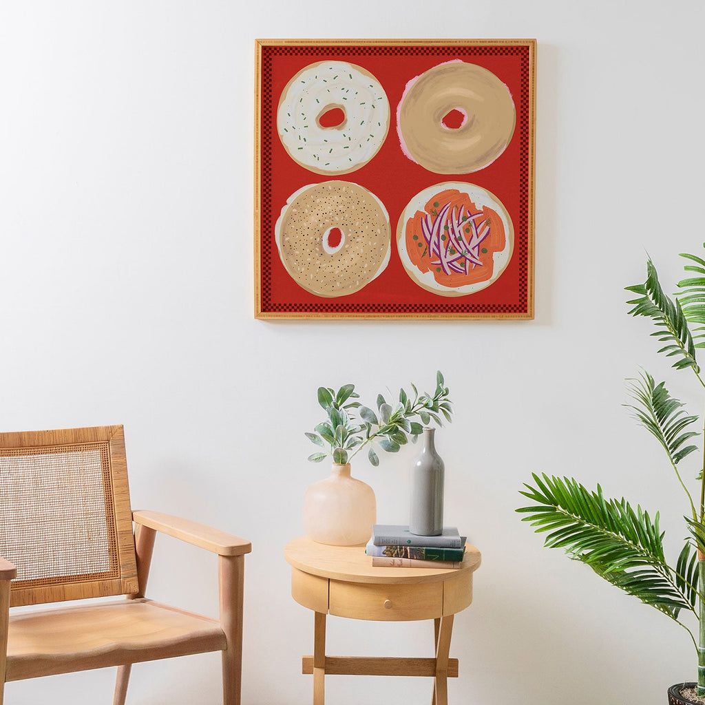 DENY Designs yonkers bagels Framed Wall Art