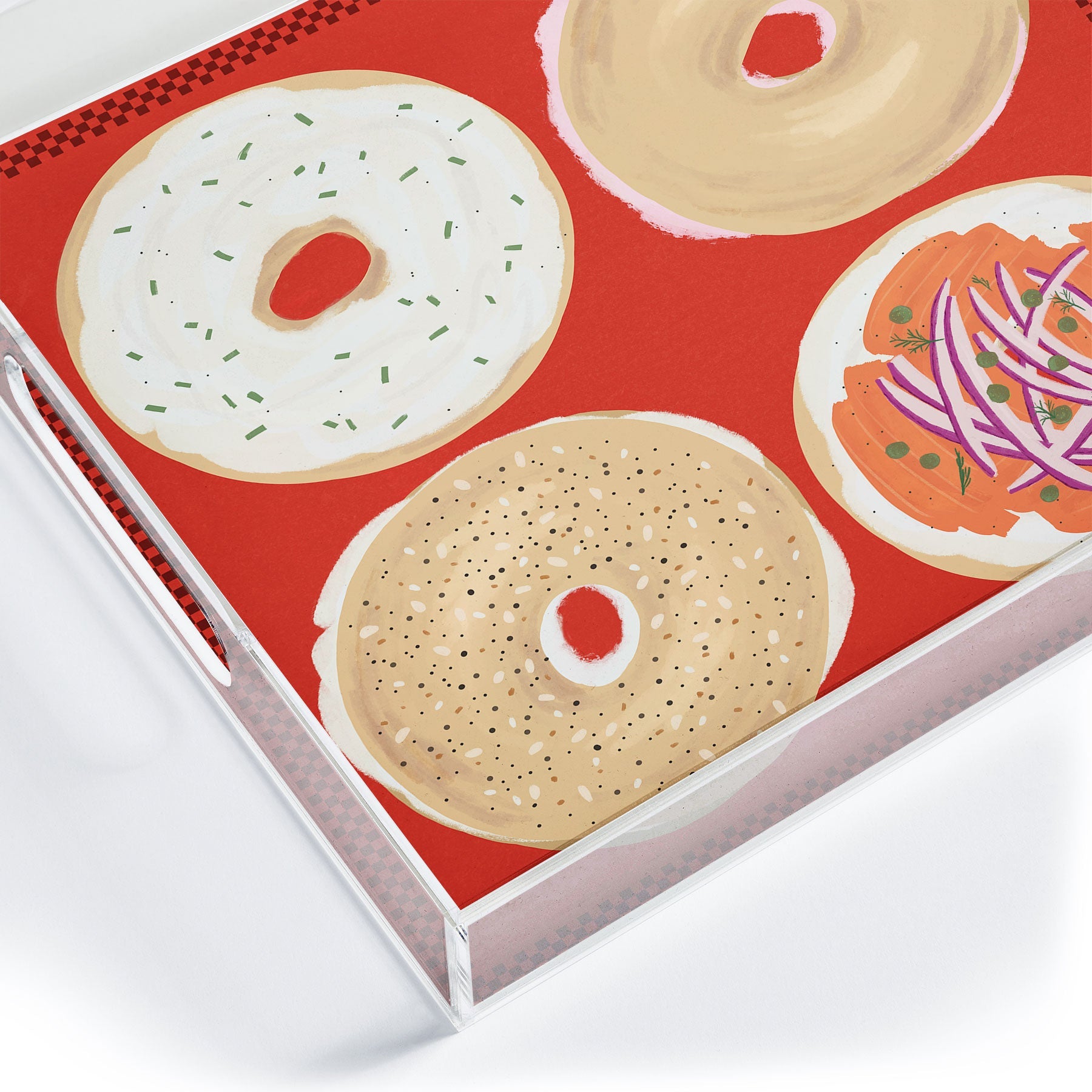 DENY Designs yonkers bagels Acrylic Tray