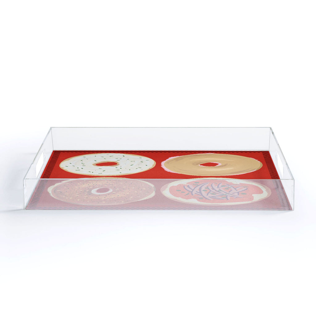 DENY Designs yonkers bagels Acrylic Tray