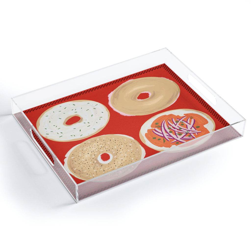 DENY Designs yonkers bagels Acrylic Tray