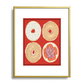 DENY Designs yonkers bagels Metal Framed Art Print