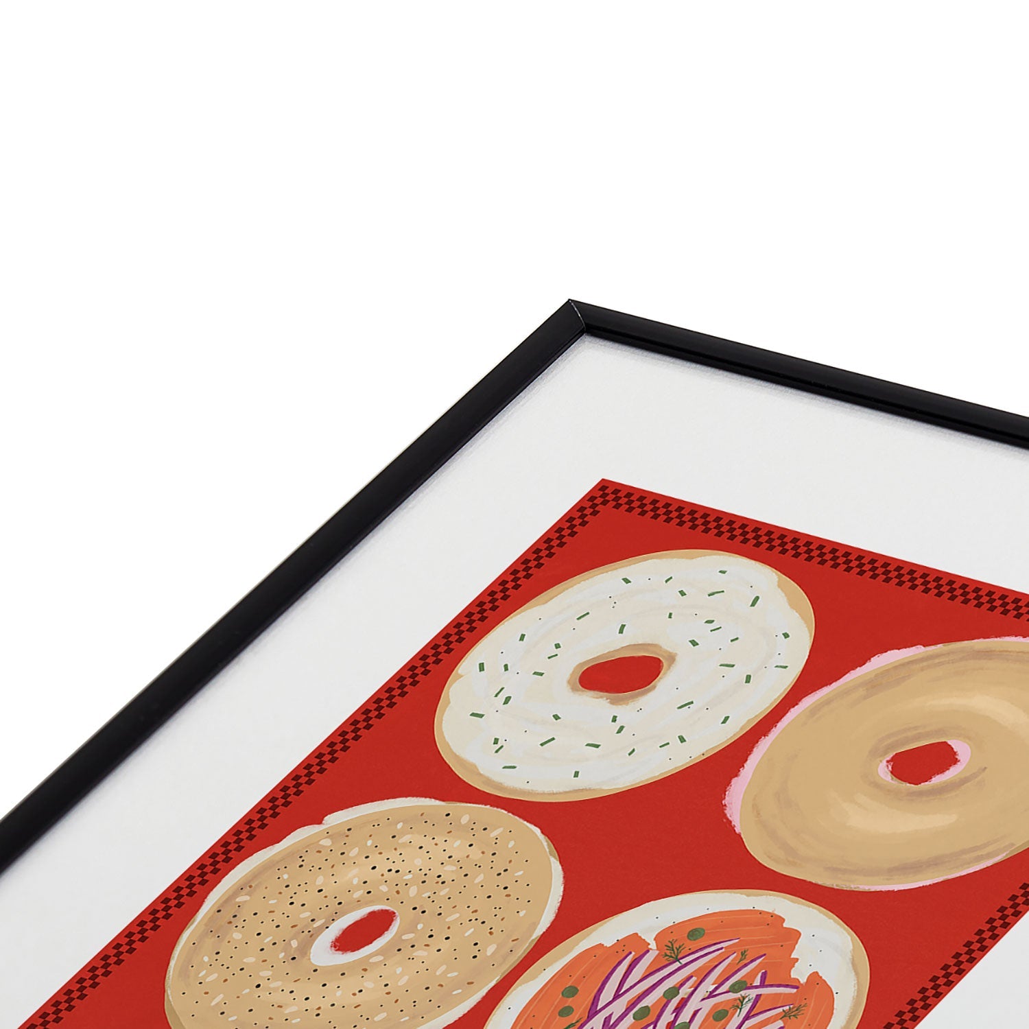 DENY Designs yonkers bagels Metal Framed Art Print