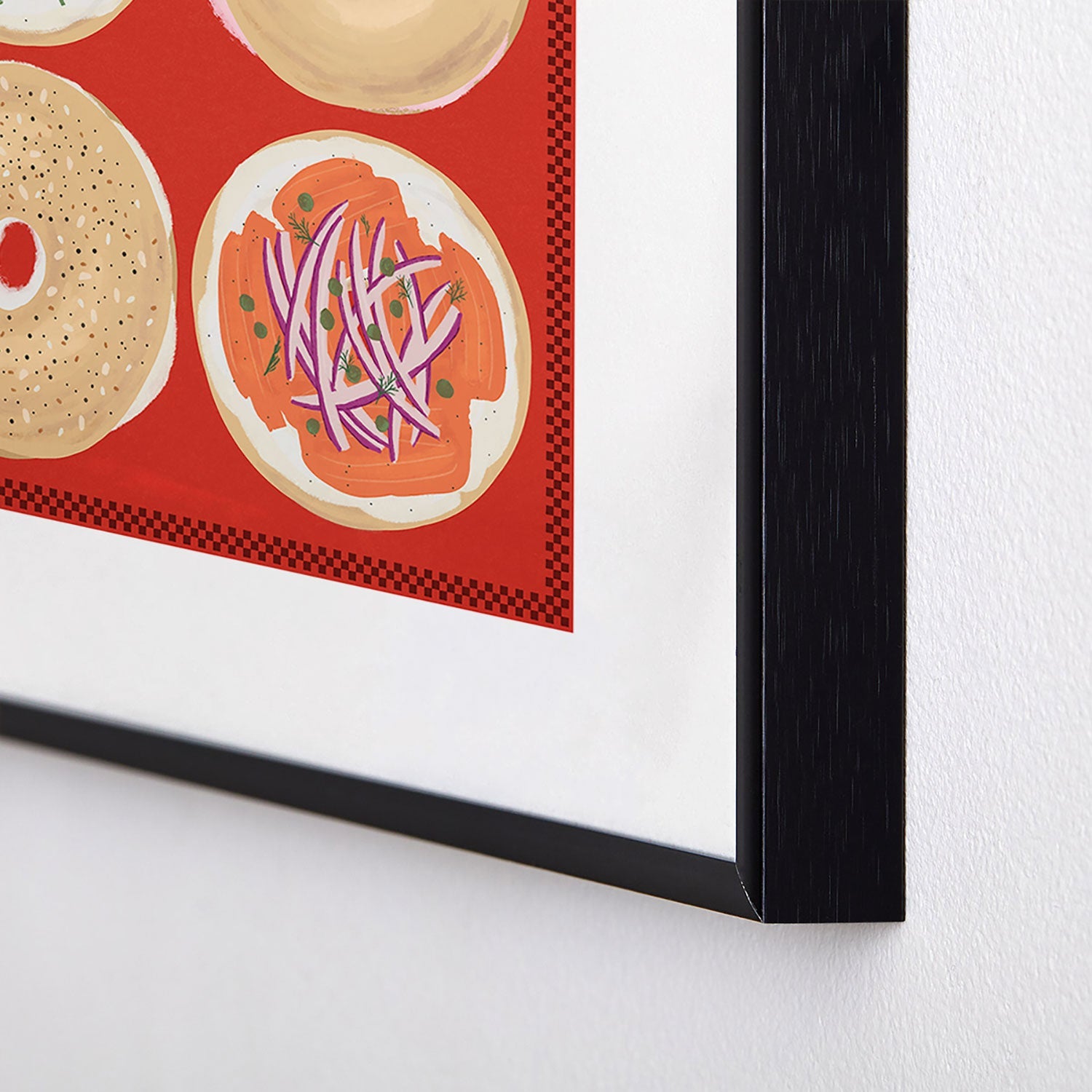 DENY Designs yonkers bagels Metal Framed Art Print
