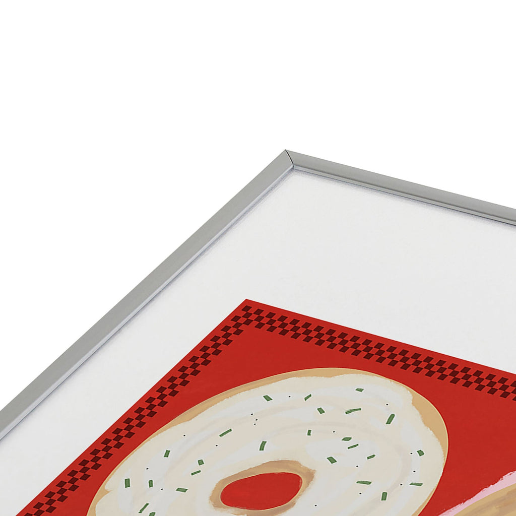 DENY Designs yonkers bagels Metal Framed Art Print