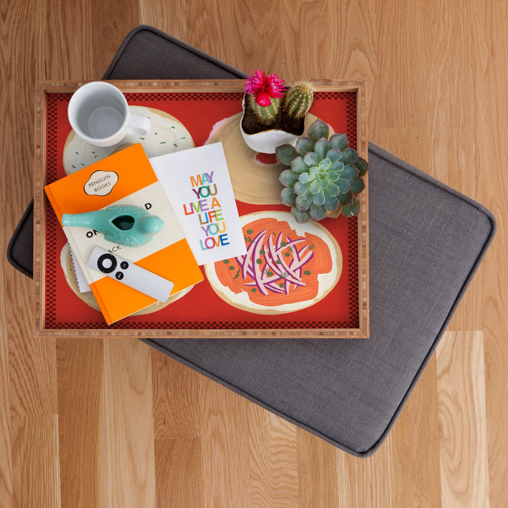 DENY Designs yonkers bagels Rectangular Tray