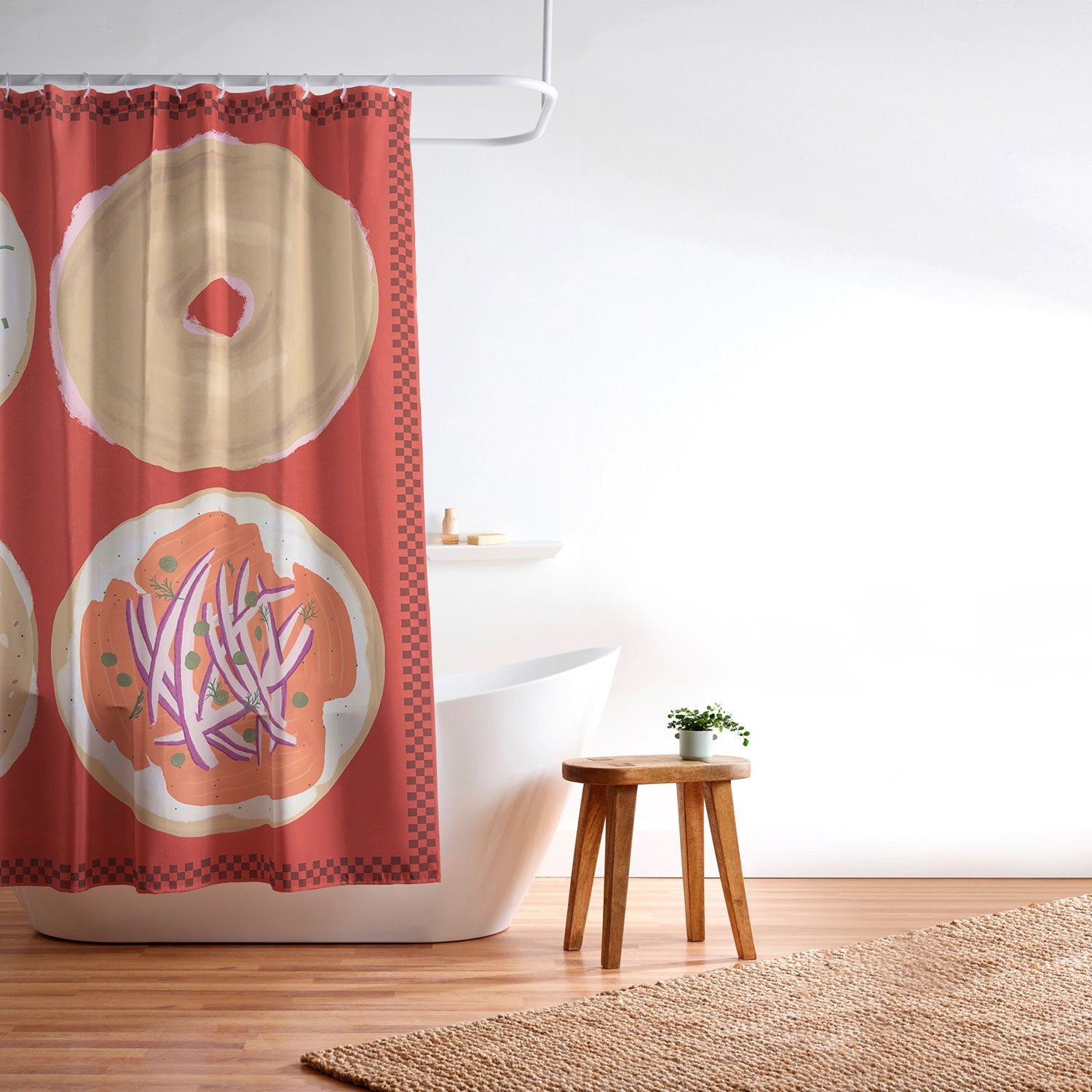 DENY Designs yonkers bagels Shower Curtain