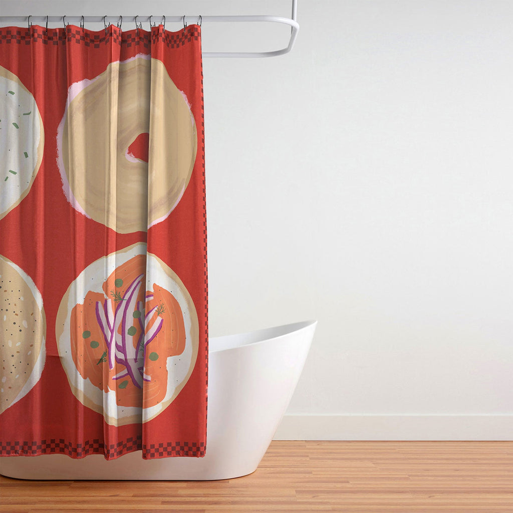 DENY Designs yonkers bagels Shower Curtain