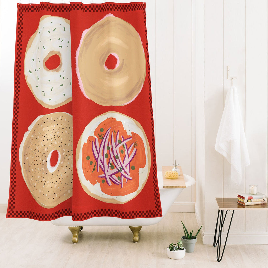 DENY Designs yonkers bagels Shower Curtain