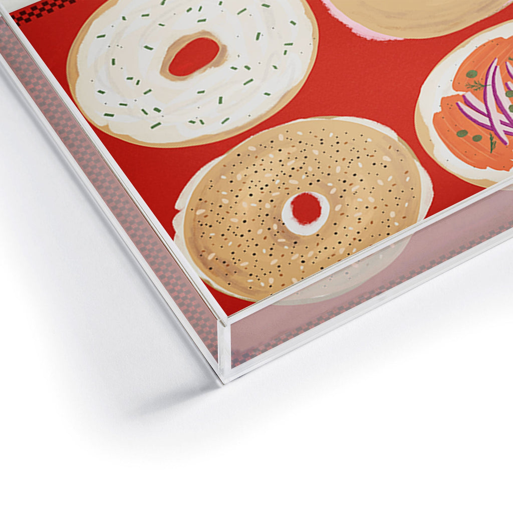 DENY Designs yonkers bagels Acrylic Tray