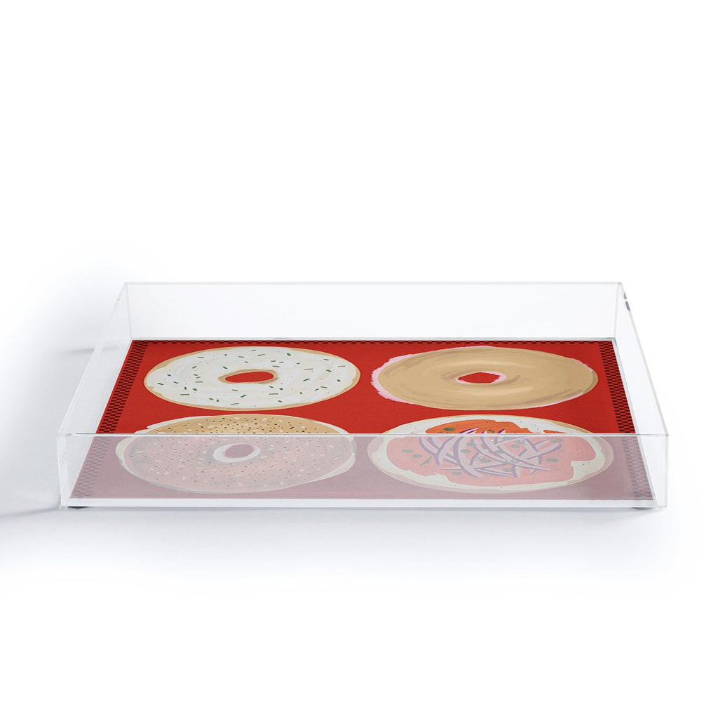 DENY Designs yonkers bagels Acrylic Tray