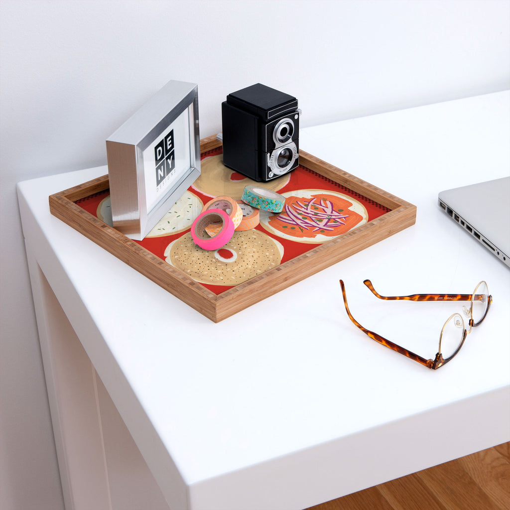 DENY Designs yonkers bagels Square Tray