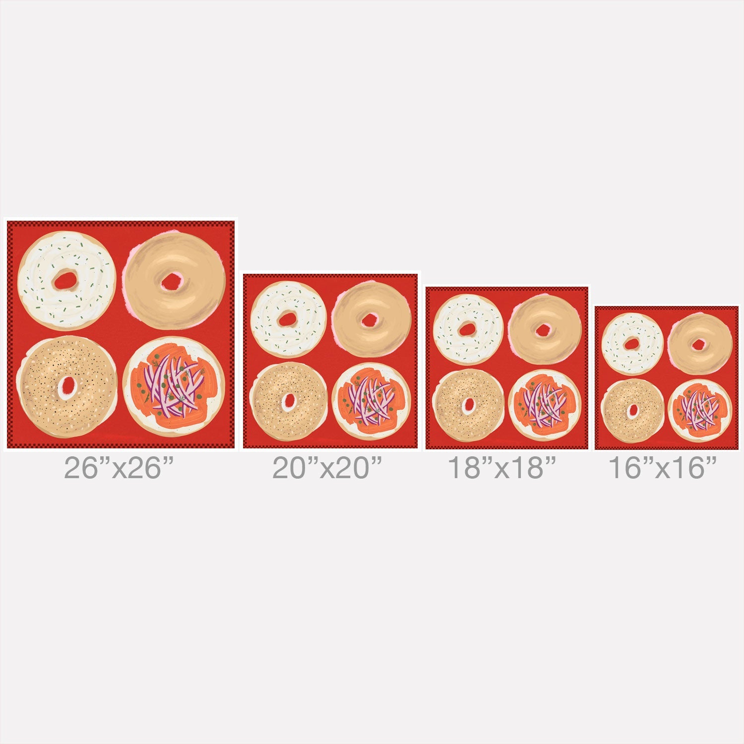 DENY Designs yonkers bagels Throw Pillow