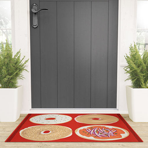 DENY Designs yonkers bagels Welcome Mat