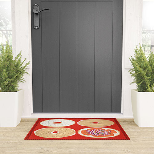 DENY Designs yonkers bagels Welcome Mat