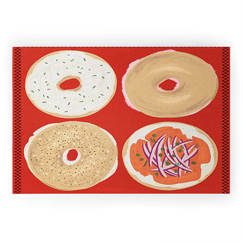 DENY Designs yonkers bagels Welcome Mat