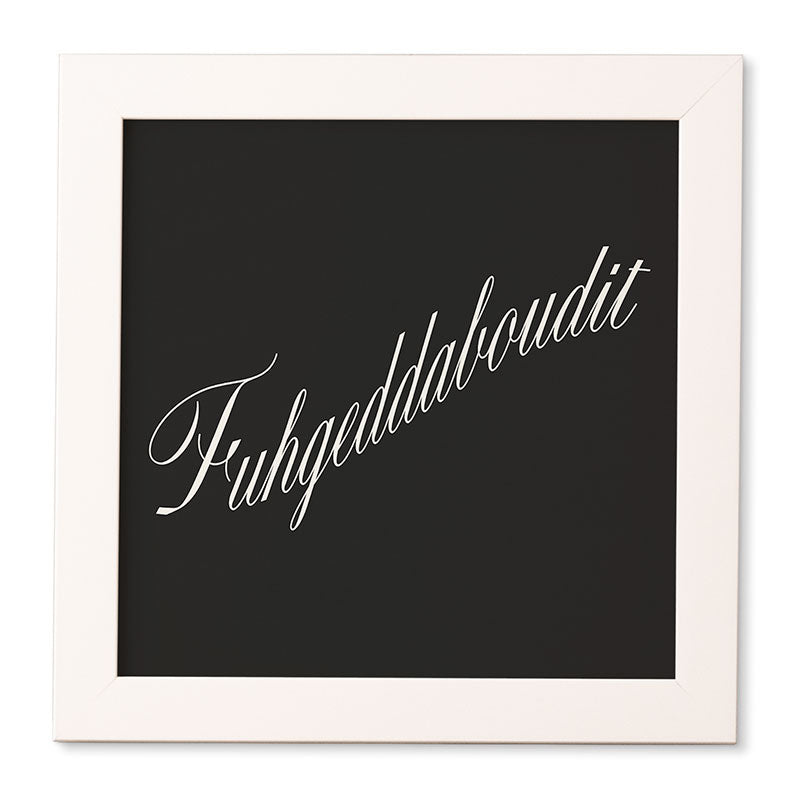 DENY Designs yonkers fuhgeddaboudit Framed Wall Art