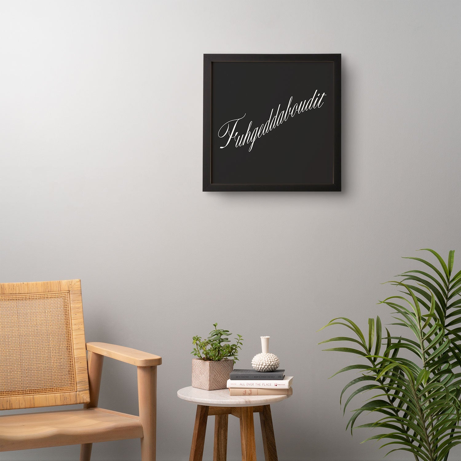 DENY Designs yonkers fuhgeddaboudit Framed Wall Art