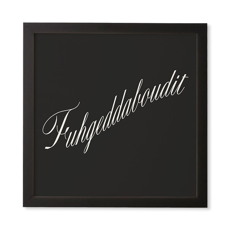 DENY Designs yonkers fuhgeddaboudit Framed Wall Art