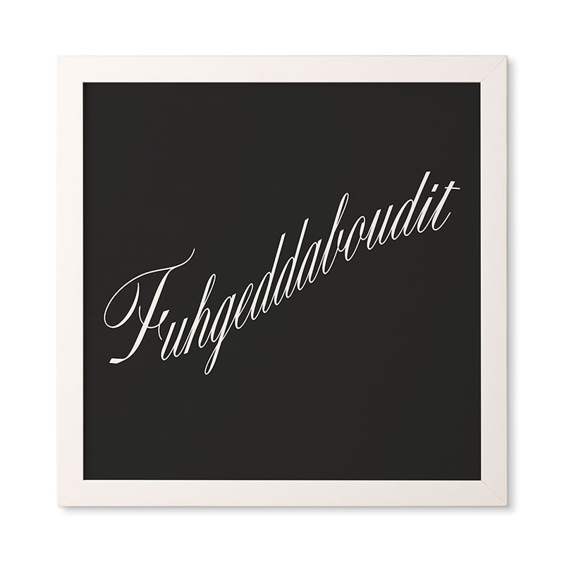 DENY Designs yonkers fuhgeddaboudit Framed Wall Art