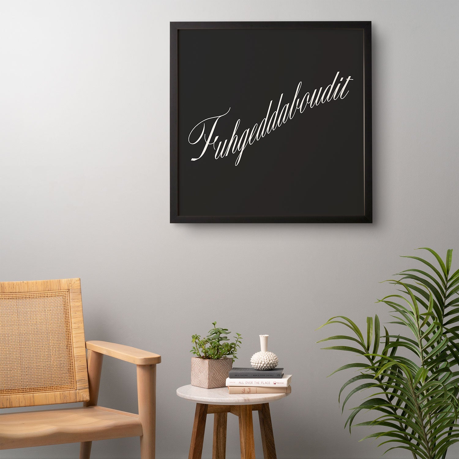DENY Designs yonkers fuhgeddaboudit Framed Wall Art