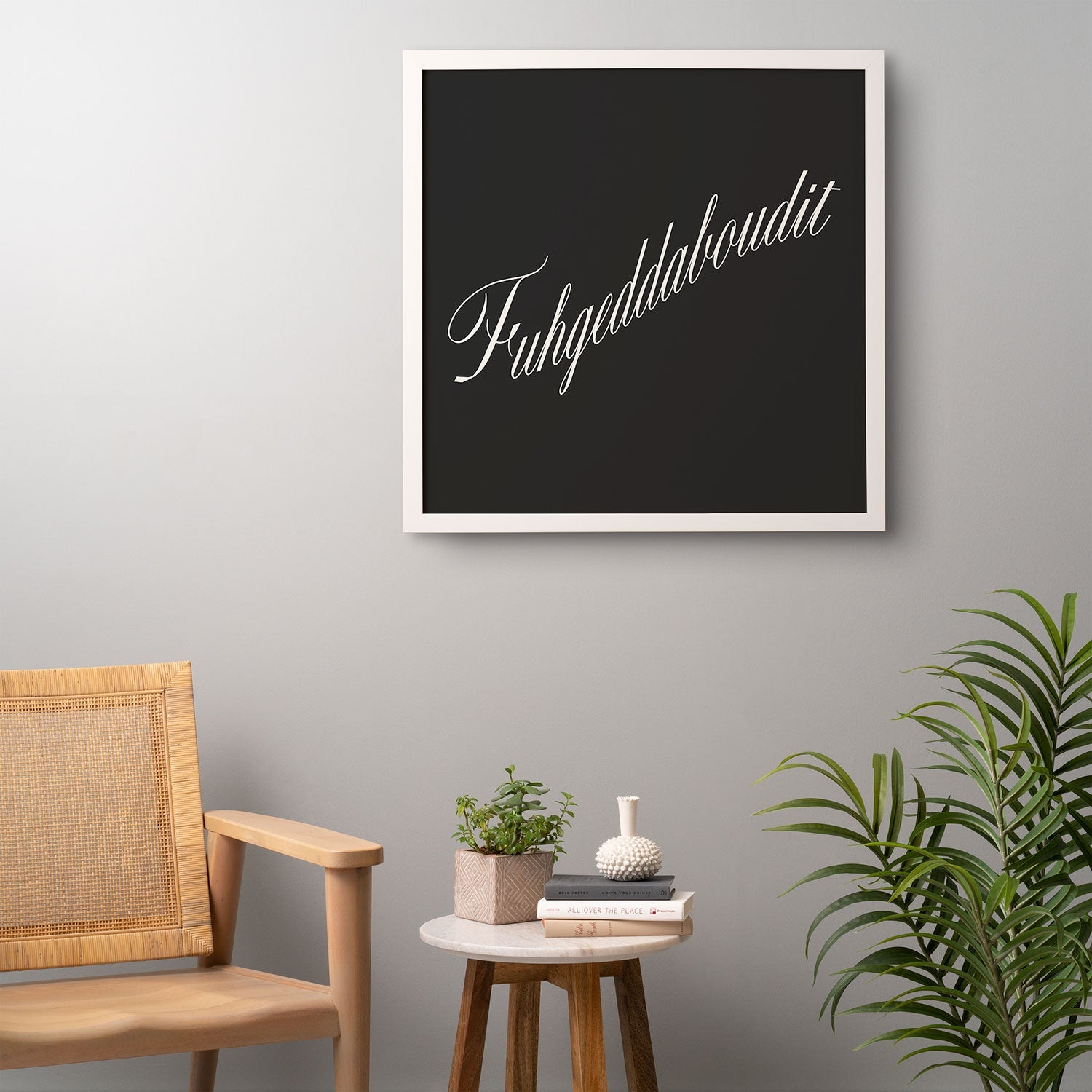 DENY Designs yonkers fuhgeddaboudit Framed Wall Art