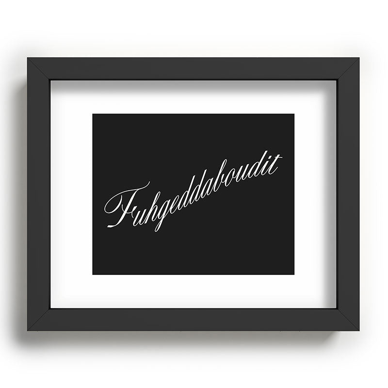 DENY Designs yonkers fuhgeddaboudit Recessed Framing Rectangle