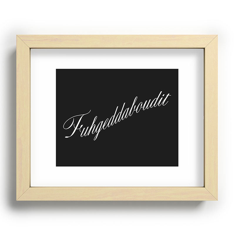 DENY Designs yonkers fuhgeddaboudit Recessed Framing Rectangle
