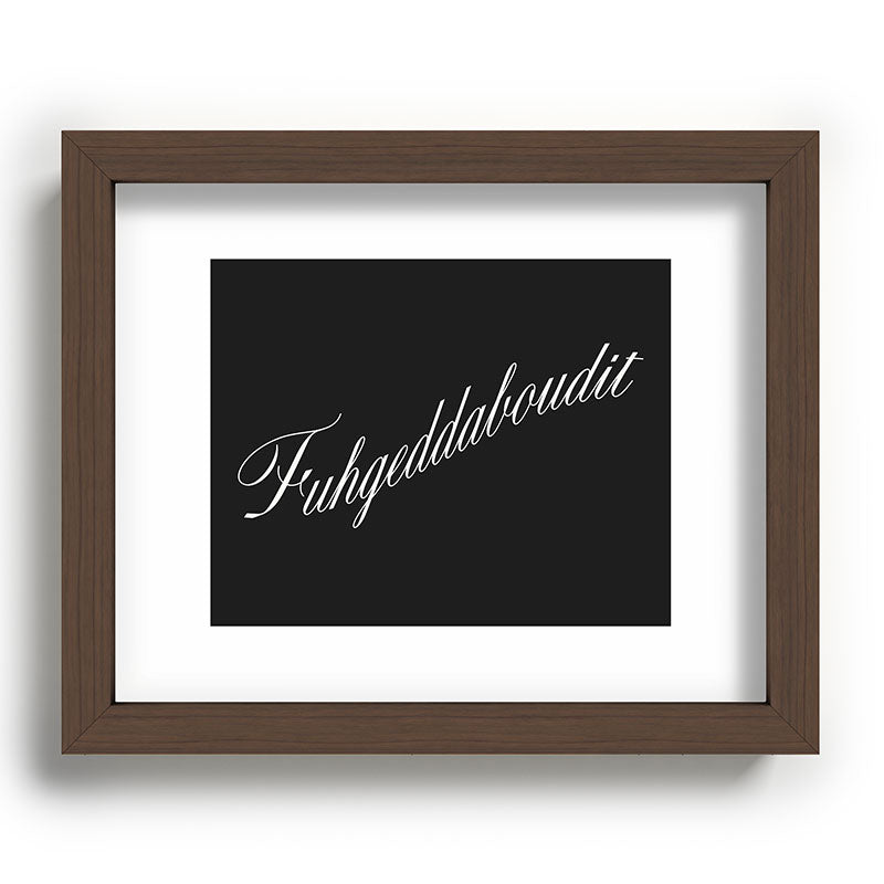 DENY Designs yonkers fuhgeddaboudit Recessed Framing Rectangle