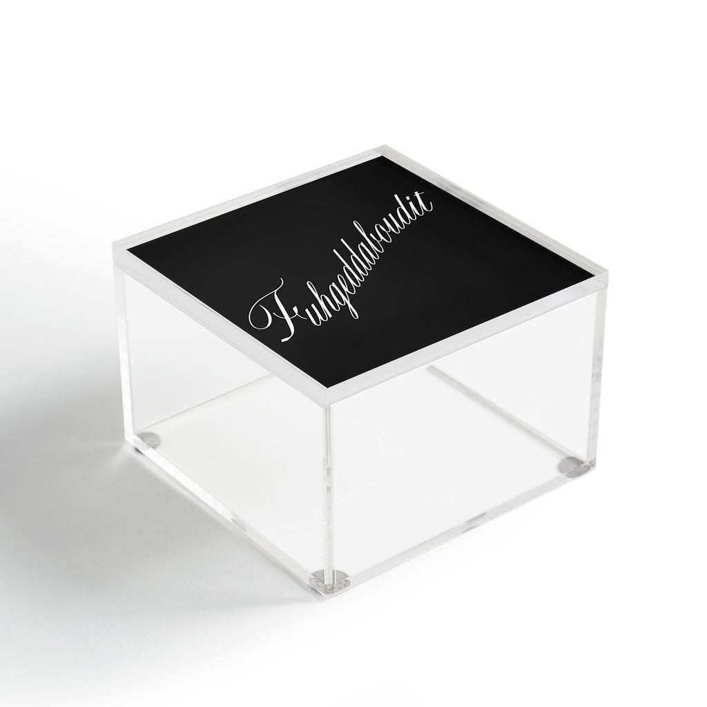 DENY Designs yonkers fuhgeddaboudit Acrylic Box