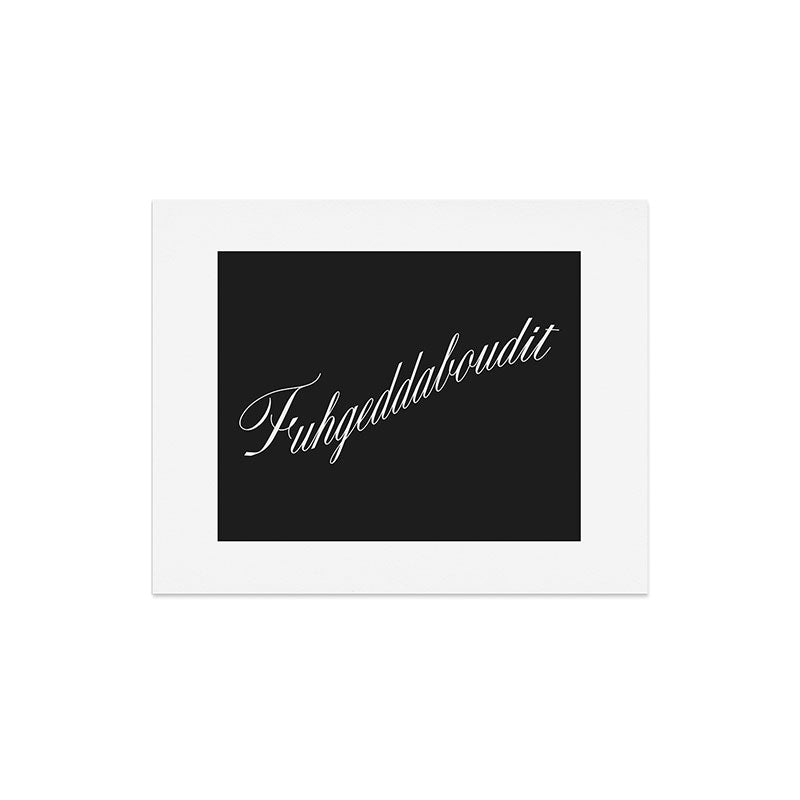 DENY Designs yonkers fuhgeddaboudit Art Print