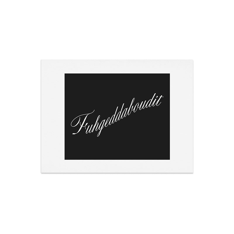 DENY Designs yonkers fuhgeddaboudit Art Print