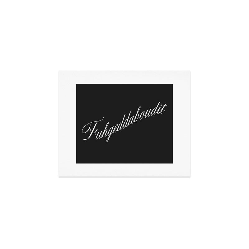 DENY Designs yonkers fuhgeddaboudit Art Print