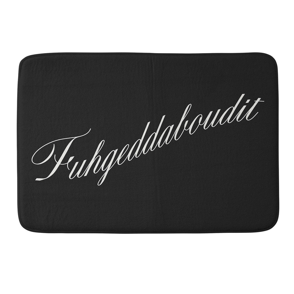 DENY Designs yonkers fuhgeddaboudit Memory Foam Bath Mat