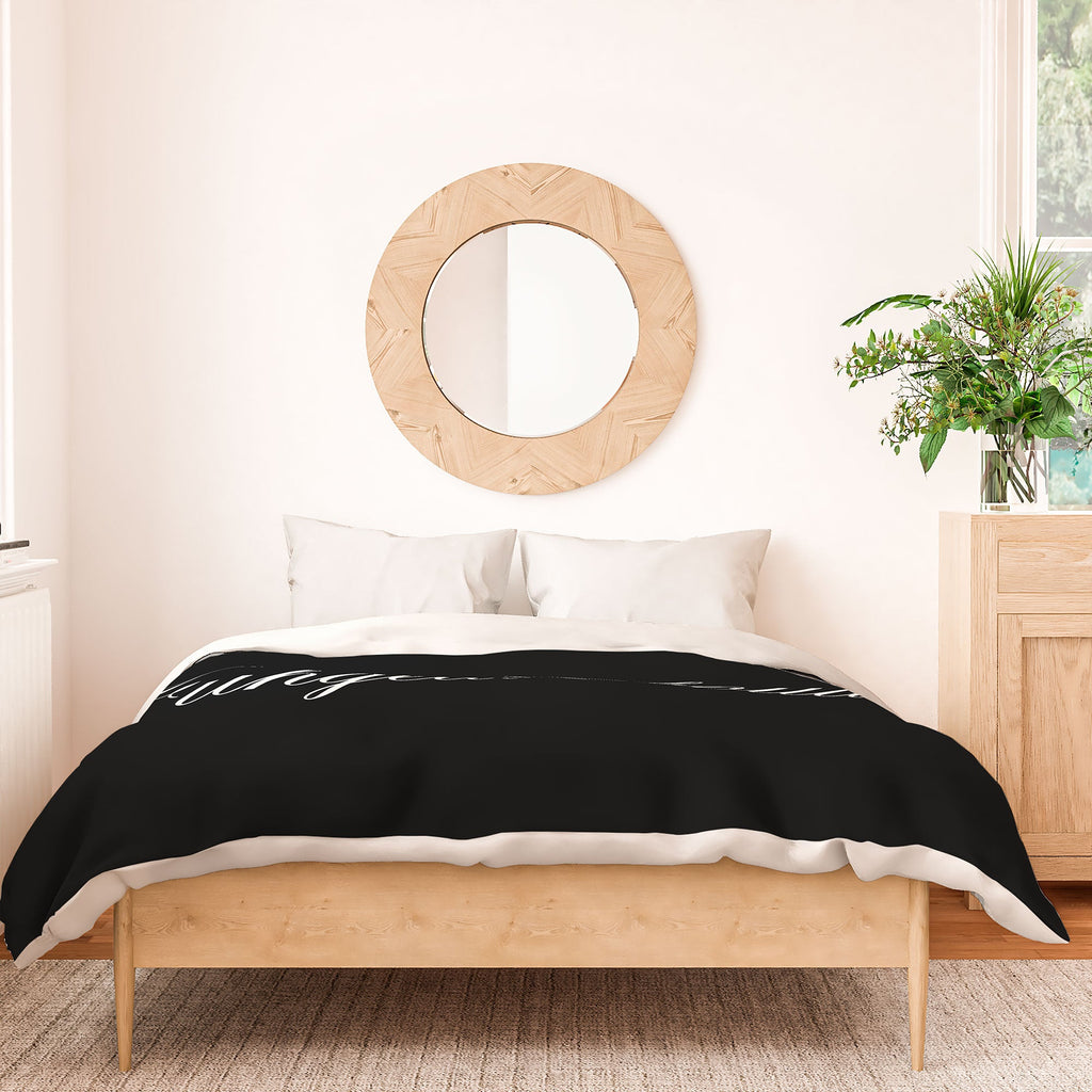 DENY Designs yonkers fuhgeddaboudit Duvet Cover