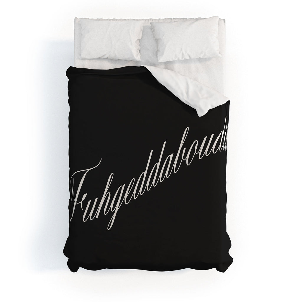 DENY Designs yonkers fuhgeddaboudit Duvet Cover