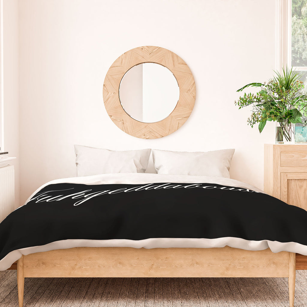 DENY Designs yonkers fuhgeddaboudit Duvet Cover