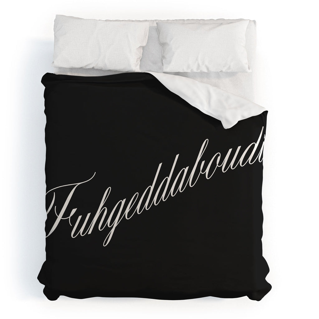 DENY Designs yonkers fuhgeddaboudit Duvet Cover