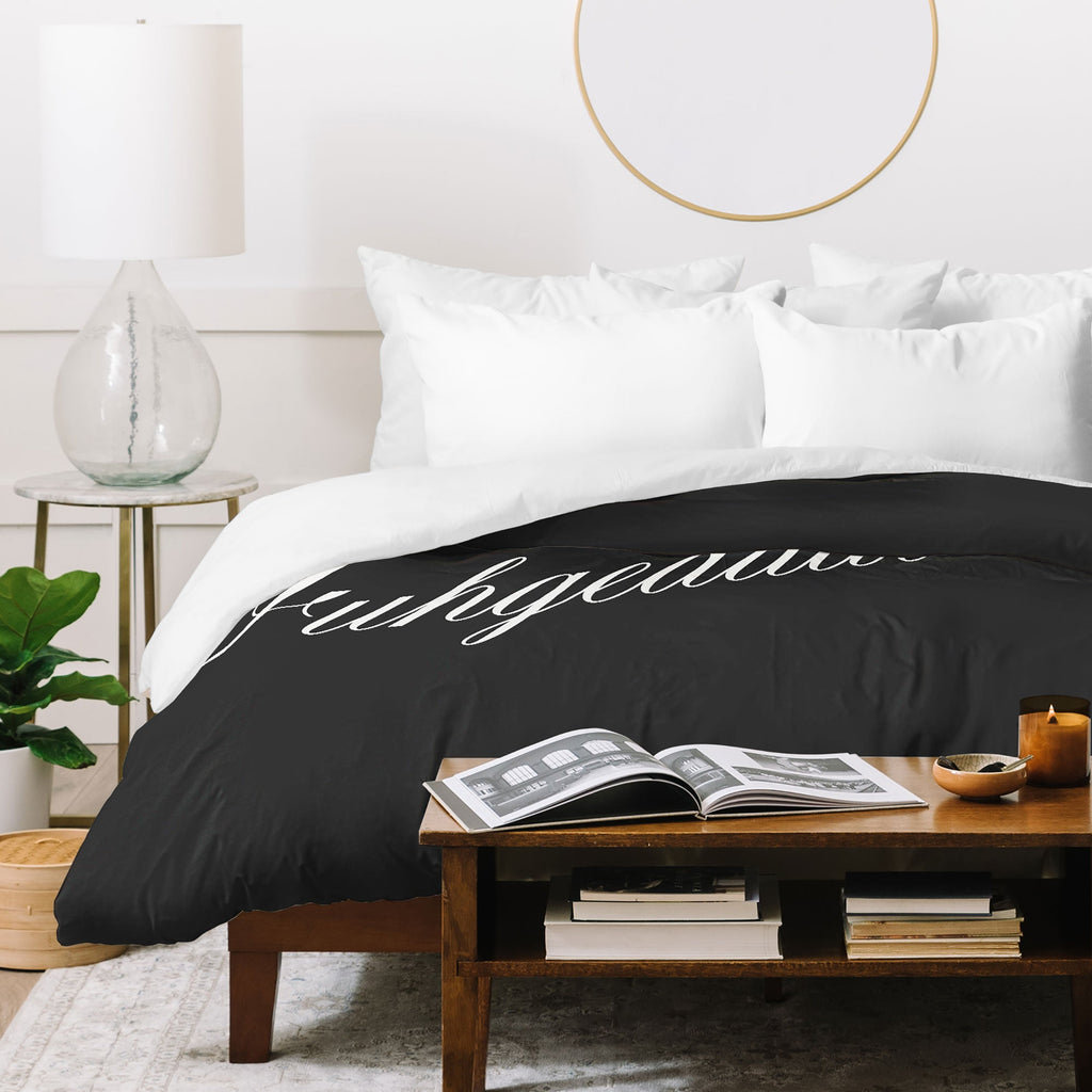 DENY Designs yonkers fuhgeddaboudit Duvet Cover