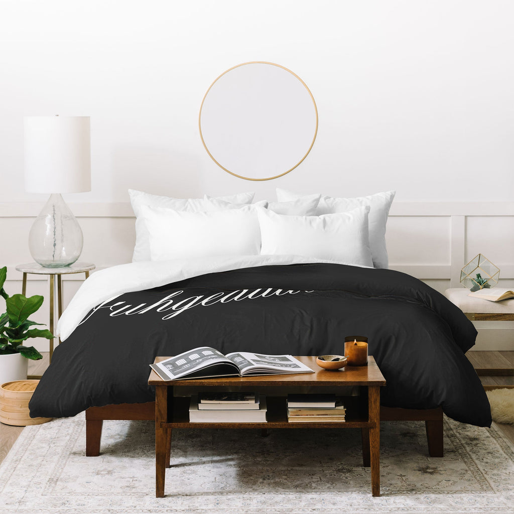 DENY Designs yonkers fuhgeddaboudit Duvet Cover