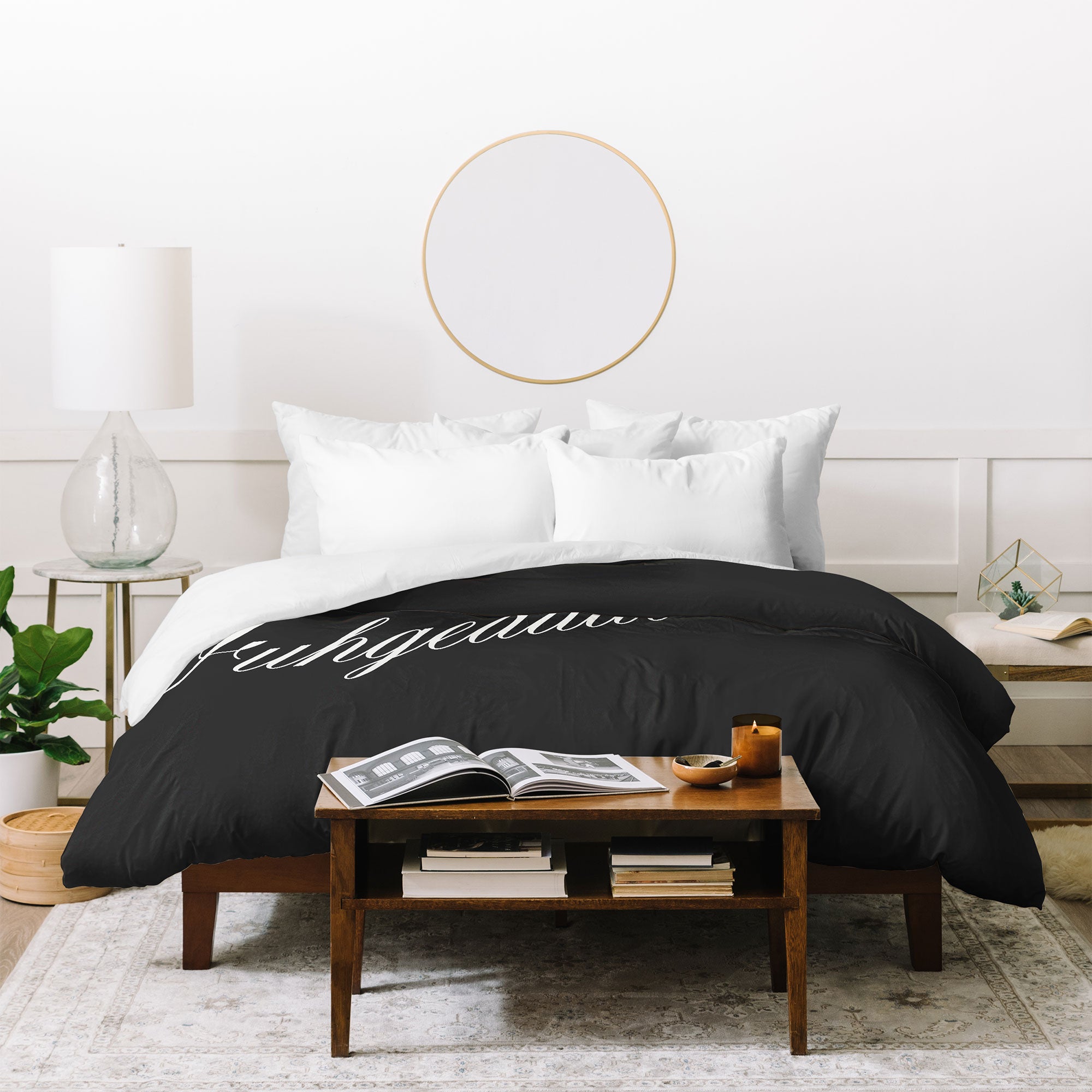 DENY Designs yonkers fuhgeddaboudit Duvet Cover