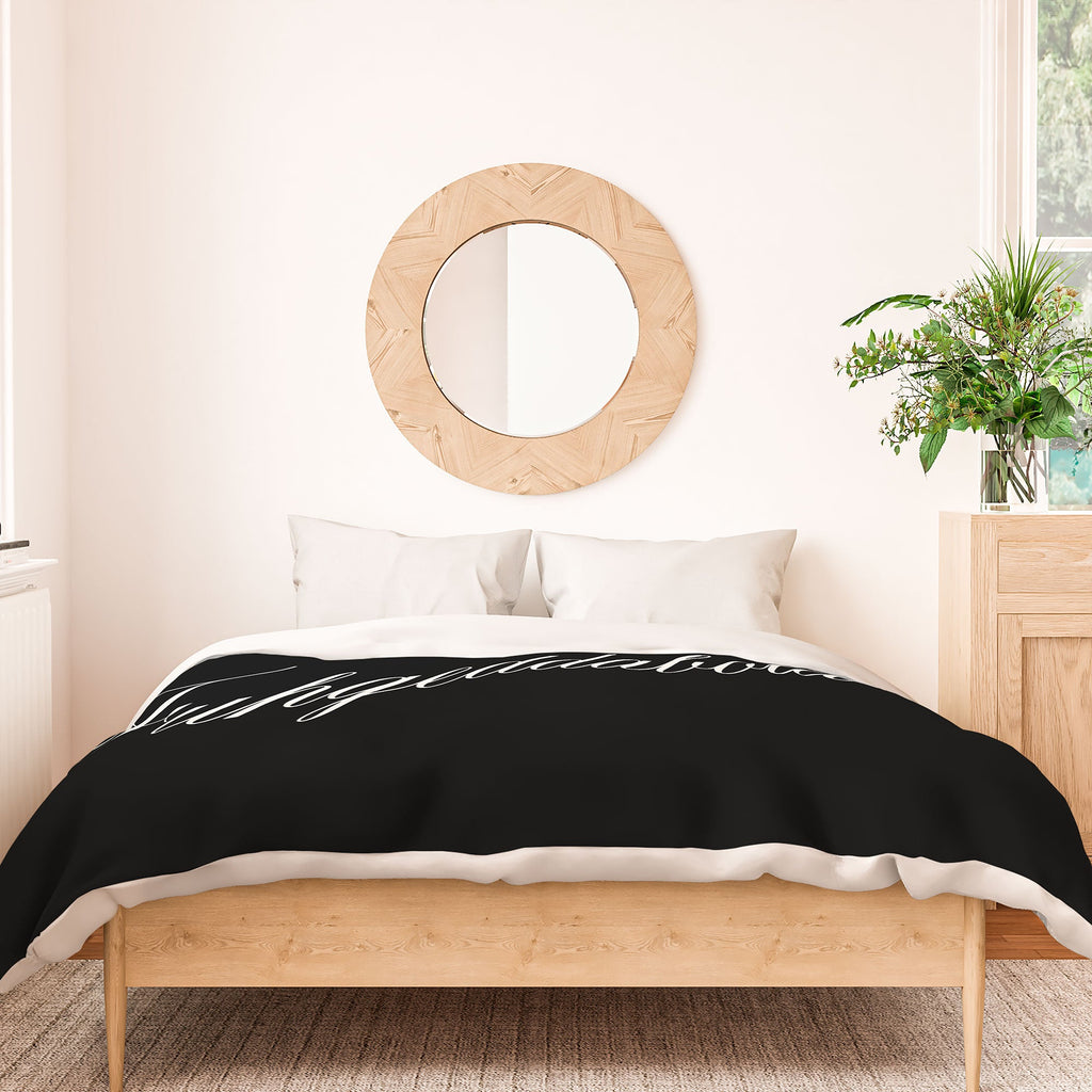 DENY Designs yonkers fuhgeddaboudit Duvet Cover
