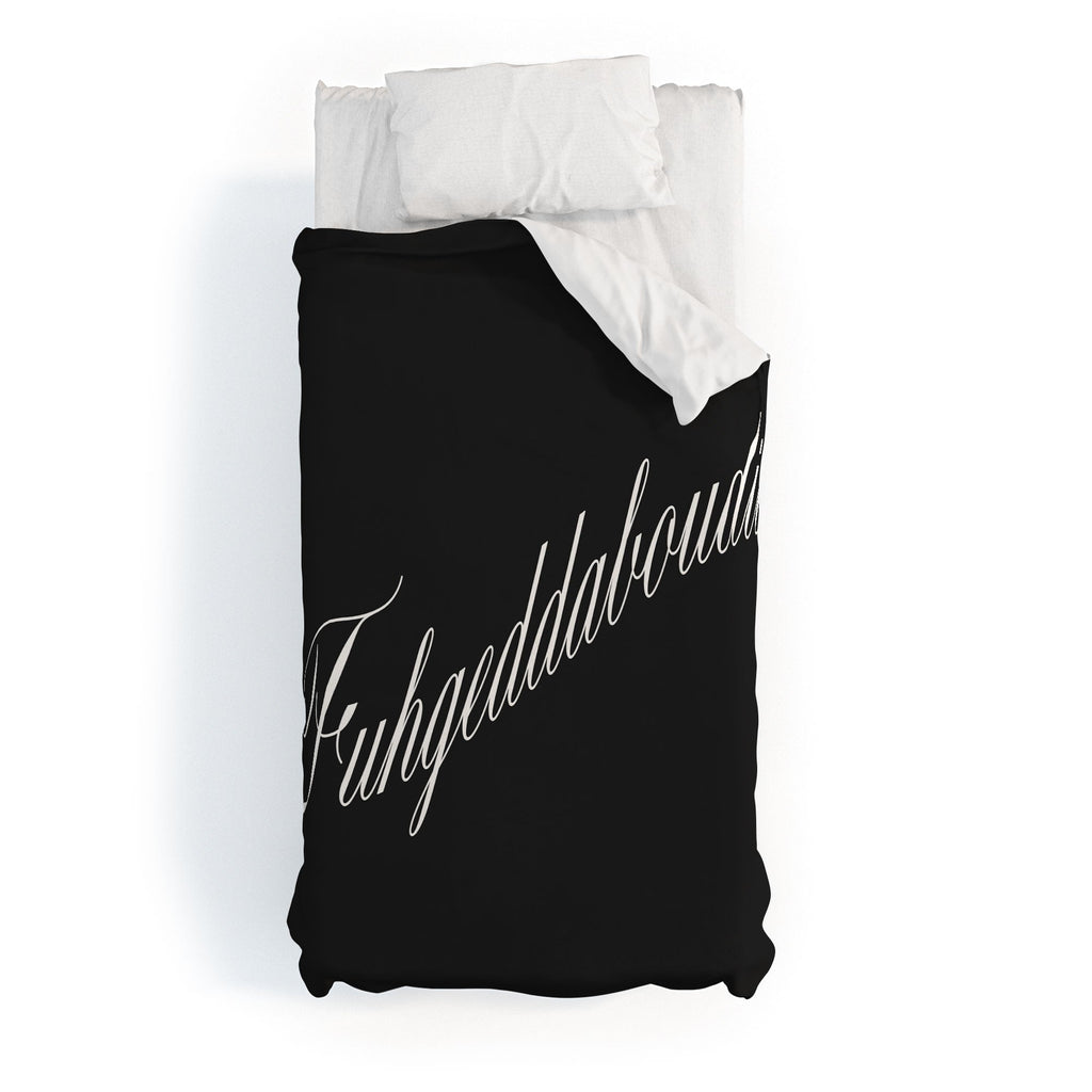 DENY Designs yonkers fuhgeddaboudit Duvet Cover