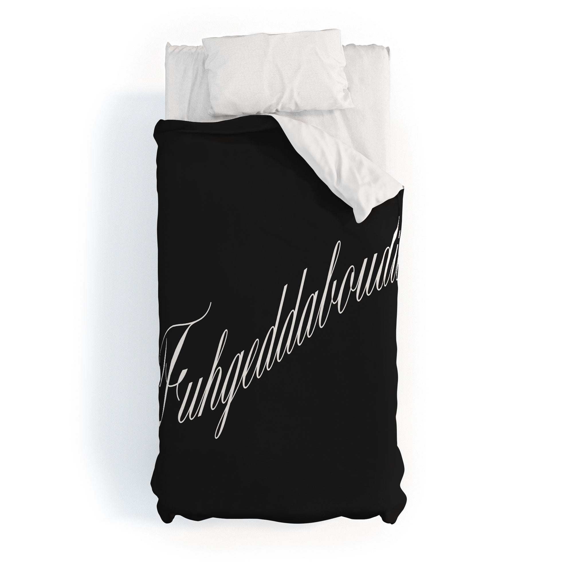 DENY Designs yonkers fuhgeddaboudit Duvet Cover