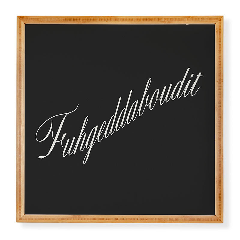 DENY Designs yonkers fuhgeddaboudit Framed Wall Art