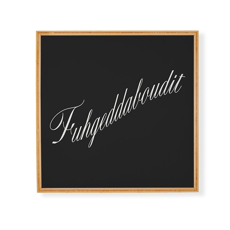 DENY Designs yonkers fuhgeddaboudit Framed Wall Art