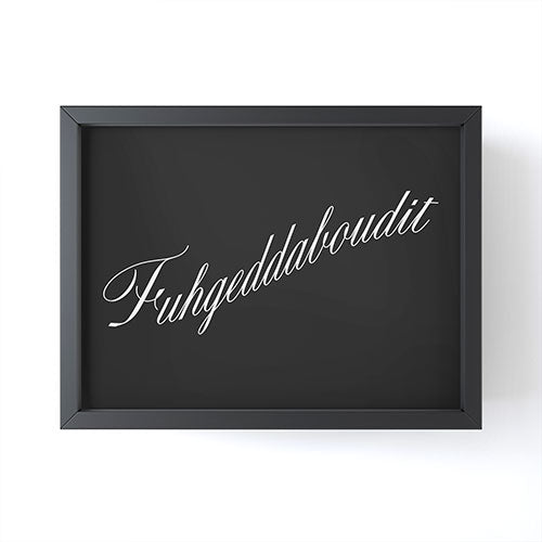 DENY Designs yonkers fuhgeddaboudit Framed Mini Art Print