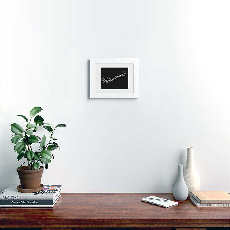 DENY Designs yonkers fuhgeddaboudit Framed Art Print