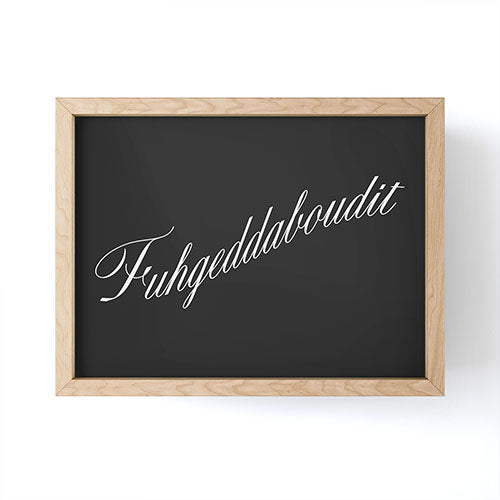 DENY Designs yonkers fuhgeddaboudit Framed Mini Art Print