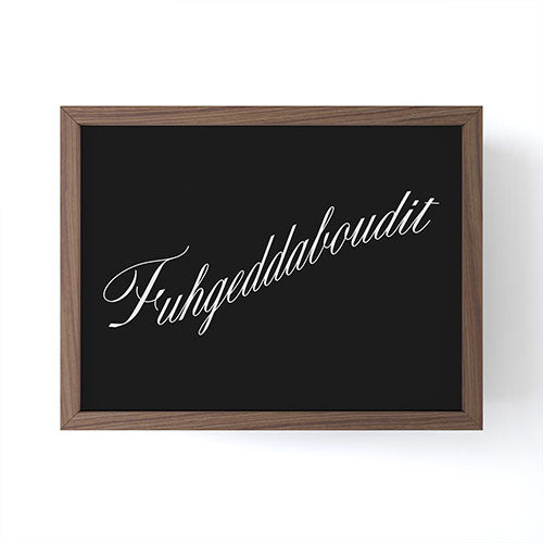 DENY Designs yonkers fuhgeddaboudit Framed Mini Art Print