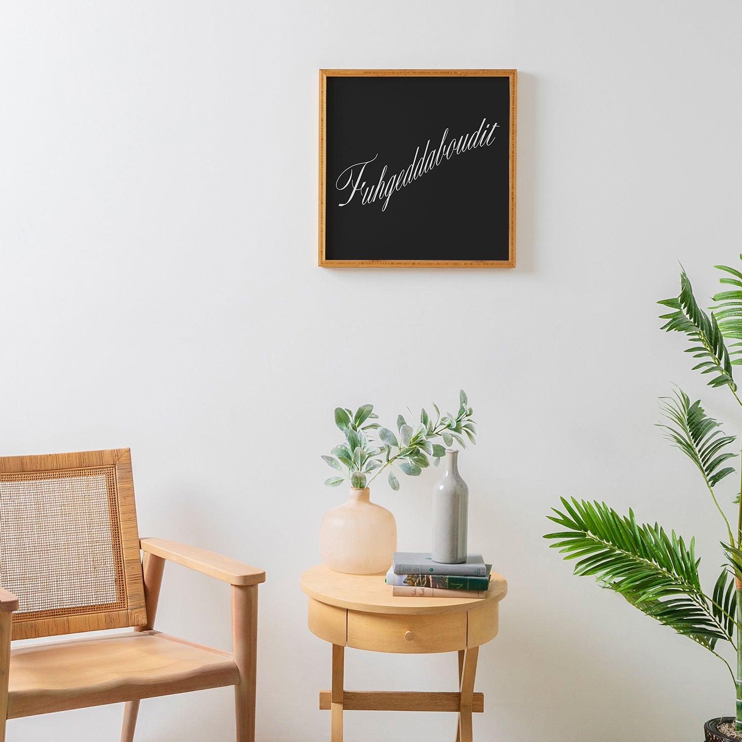 DENY Designs yonkers fuhgeddaboudit Framed Wall Art